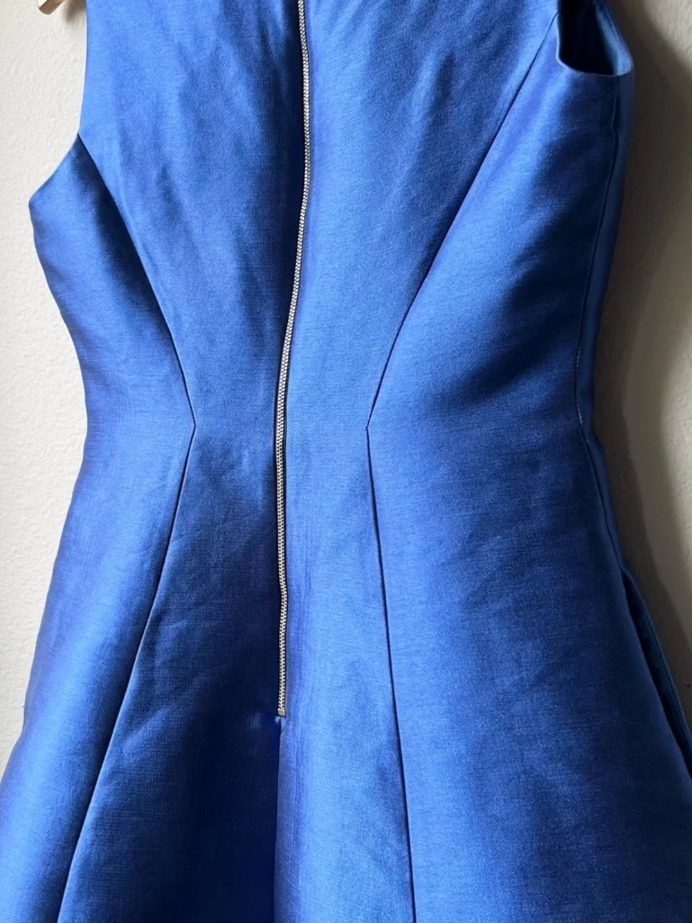 Kate Spade cosmicblue Charleen Sateen Fit And Flare Royal Blur Dress Sz 6